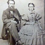 Hannah Lydia en Erwin Woldemar Botho, 1862 Echtpaar zittend