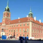 Warszawa - Zamek (2015) Nog in aanbouw zijnd vierkant gebouw